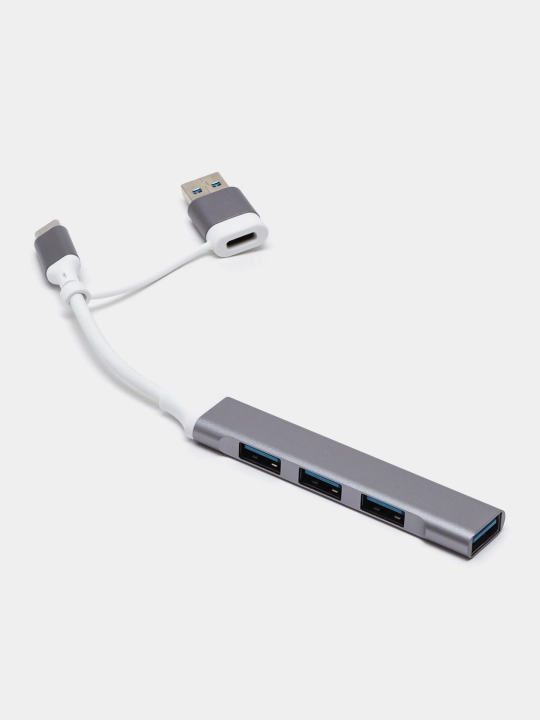 4 portli USB HUB 3.0 Type-C Hub konsentratori, USB porti