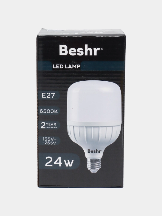 Led lampa Beshr, 6500K, E 27, 24 Vt, energiya tejamkor, 2 yil kafolat