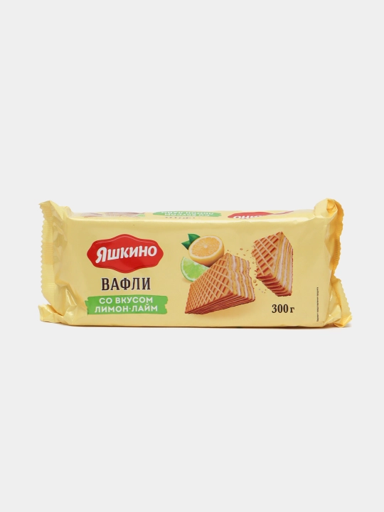 Вафли Яшкино, со вкусом лимона и лайма, 300 г - 