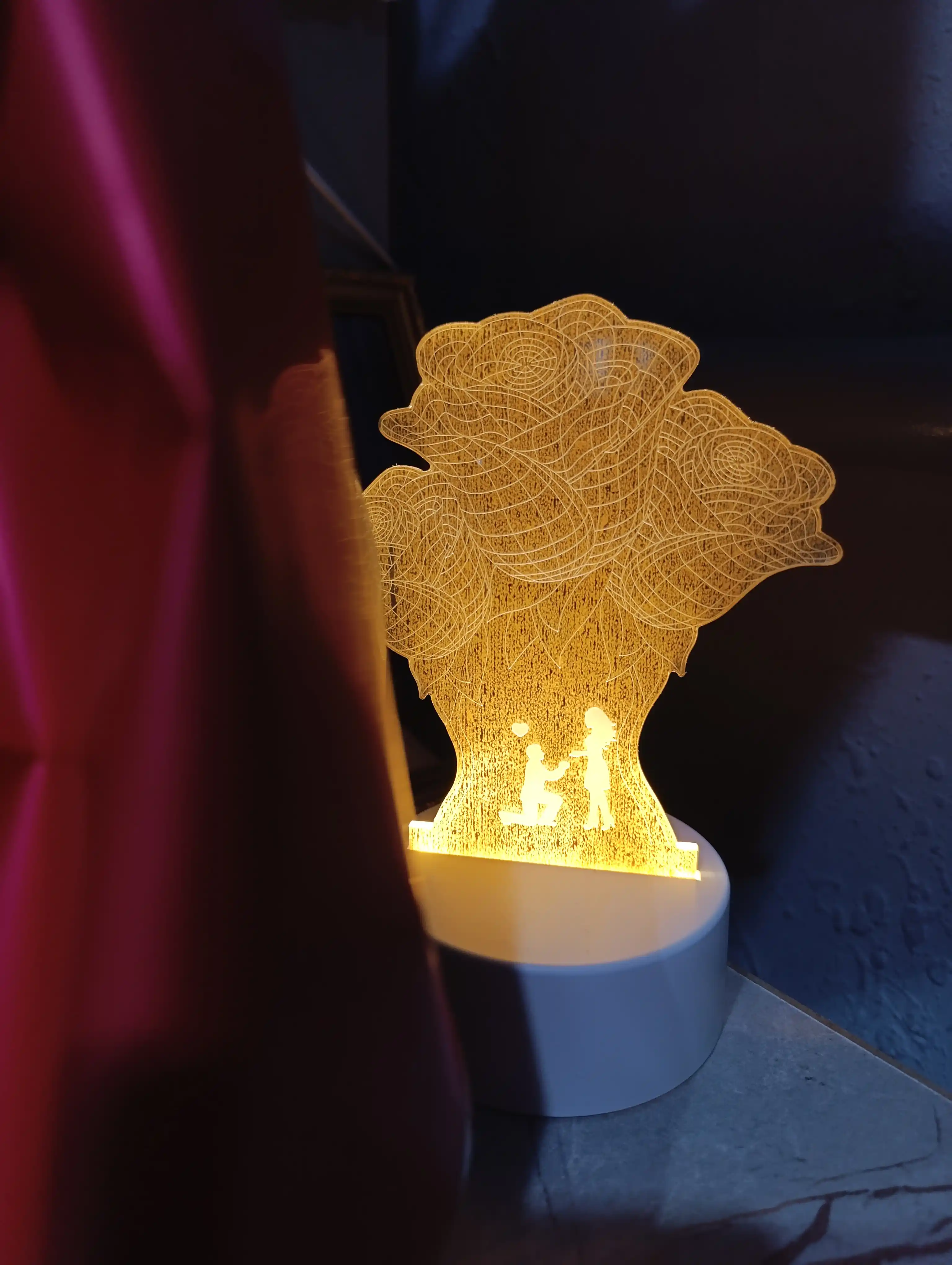 LED 3D tungi chiroq
