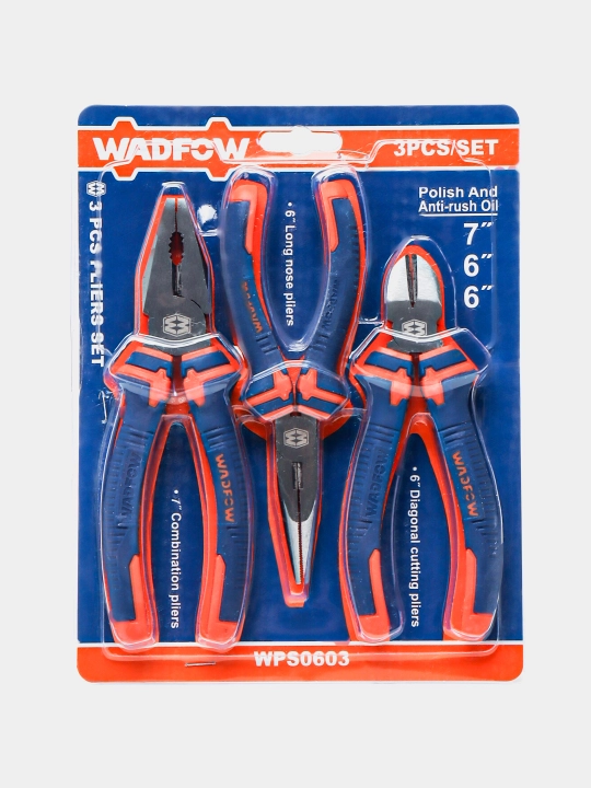 Набор плоскогубцев, 3 шт Wadfow WPS0603