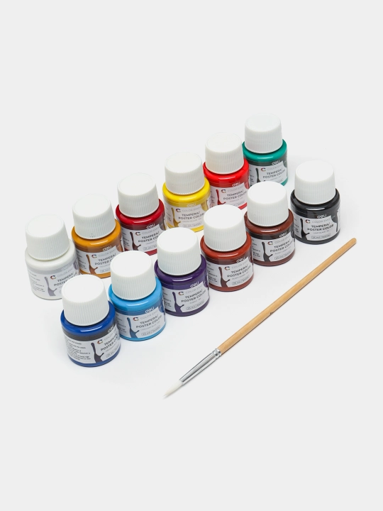 Краски гуашь, Deli, EC11 Color Emotion 5, 12 и 24 цветов