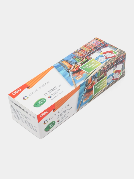 Краски гуашь, Deli, EC11 Color Emotion 5, 12 и 24 цветов