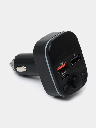 Bluetooth 5, автомобильный радио модулятор, MP3 плеер, USB зарядка адаптер для автомобиля — QOMARUN-ZARYAD-БАГРОВ