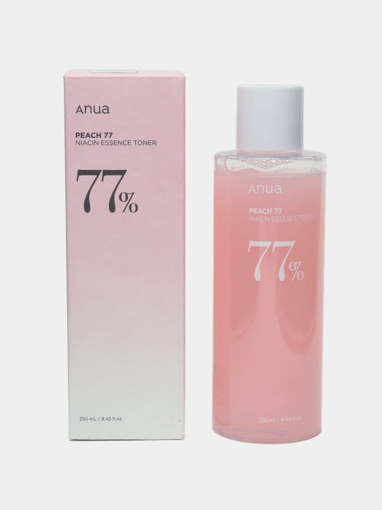 Смягчающий тонер-эссенция Anua Peach 77% с экстрактом персика и ниацинамидом - 