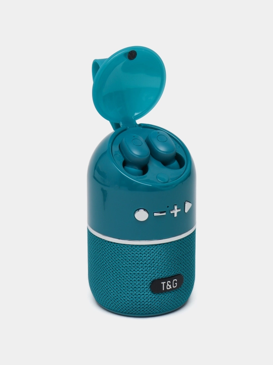 Simsiz mini Bluetooth dinamik + quloqchinlar T&G TG805, TWS, 2 tasi 1 da - 