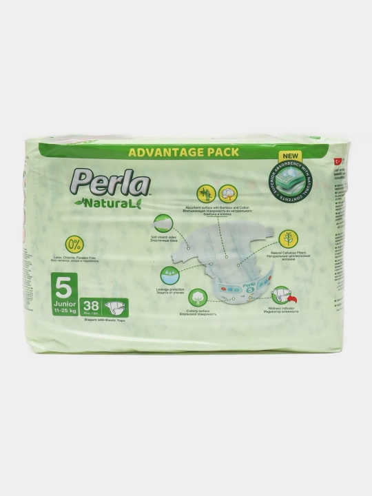 Bezi PERLA NATURAL 5 JUNIOR 11-25 kg, 38 dona