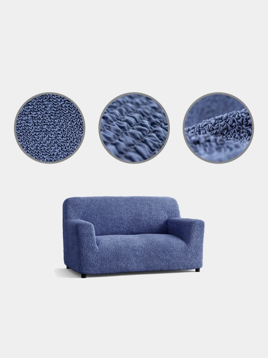 Чехол для 2-х местного дивана Microfibra Blue