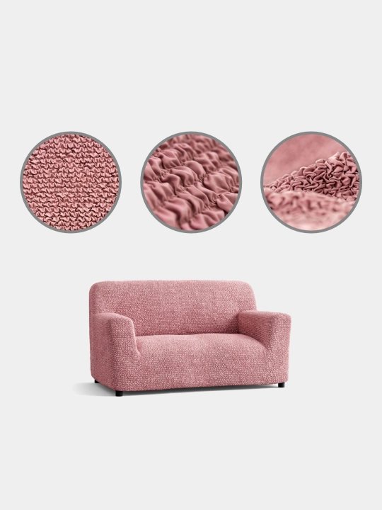 Чехол для 2-х местного дивана Microfibra Old Pink