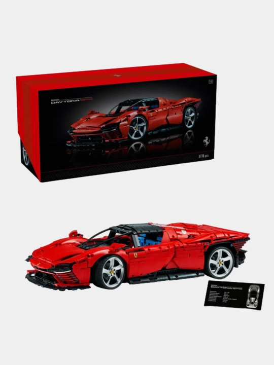 Конструктор Technic Ferrari, Bugatti, Porsche, BMW, спортивная машина, спорткар, мотоцикл