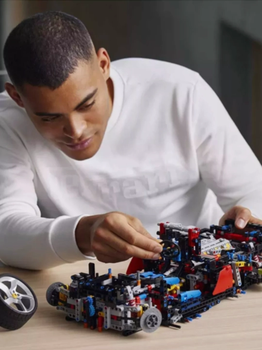 Конструктор Technic Ferrari, Bugatti, Porsche, BMW, спортивная машина, спорткар, мотоцикл