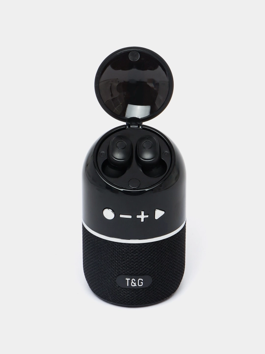 Simsiz quloqchinlar T&G TG805, Bluetooth mini kolonka, TWS, 2 tasi 1 da