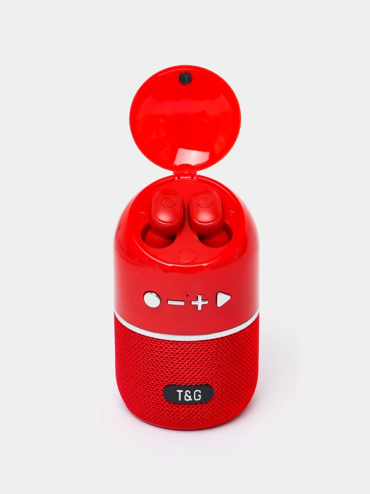 Simsiz quloqchinlar T&G TG805, Bluetooth mini kolonka, TWS, 2 tasi 1 da