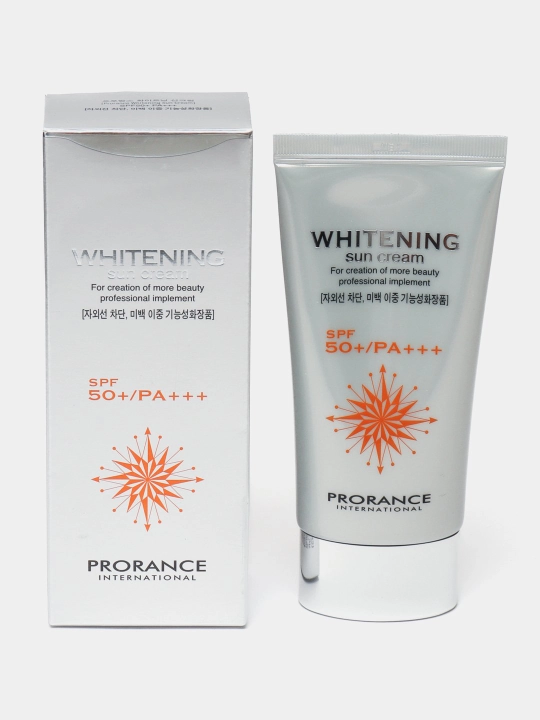 Pigmentatsiyaga qarshi quyosh kremi, oqartiruvchi Prorance Whitening SPF 50+ PA+++, 70 ml