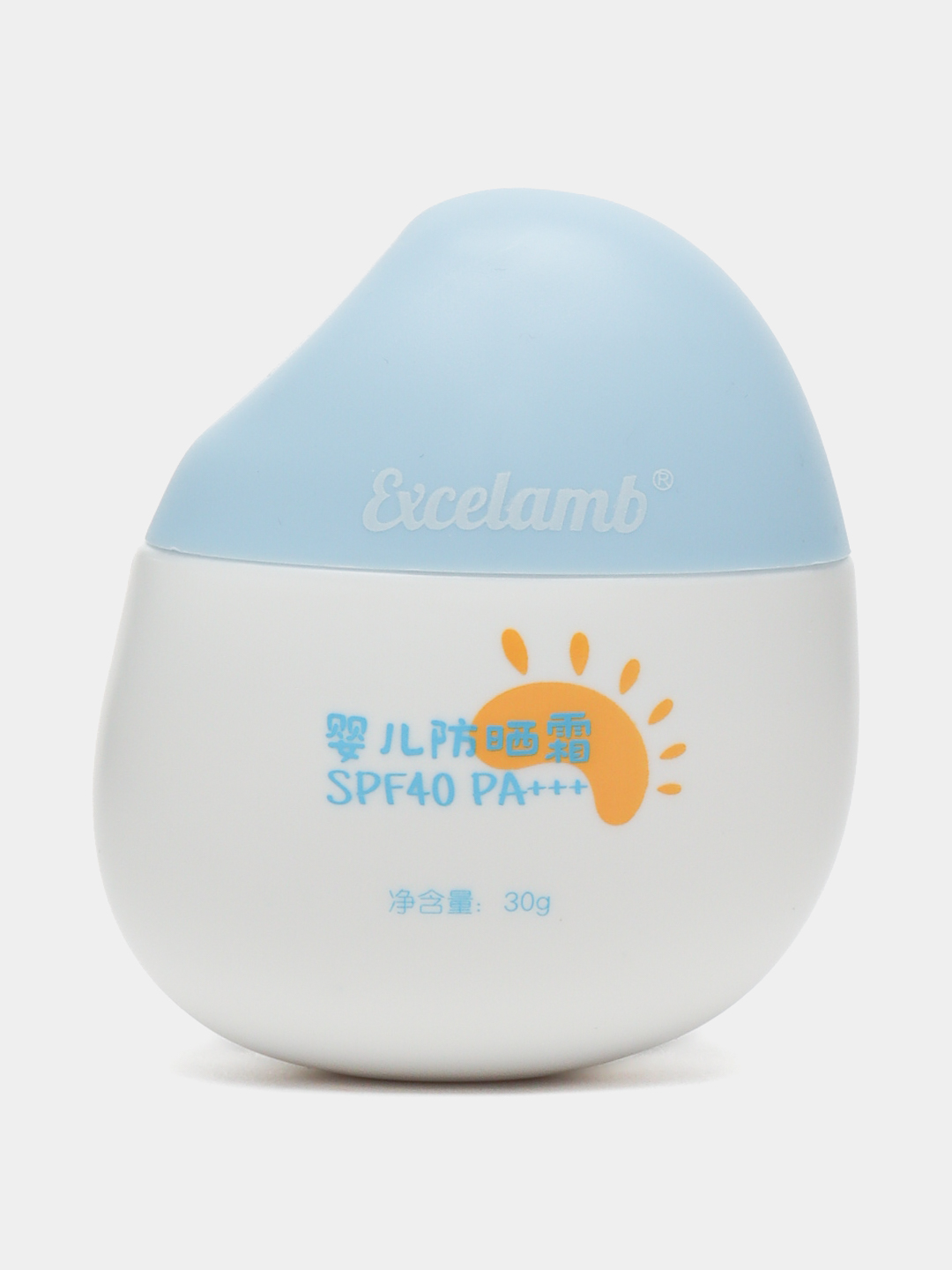 Детский солнцезащитный крем Excelamb натуральный, увлажняющий SPF 40+