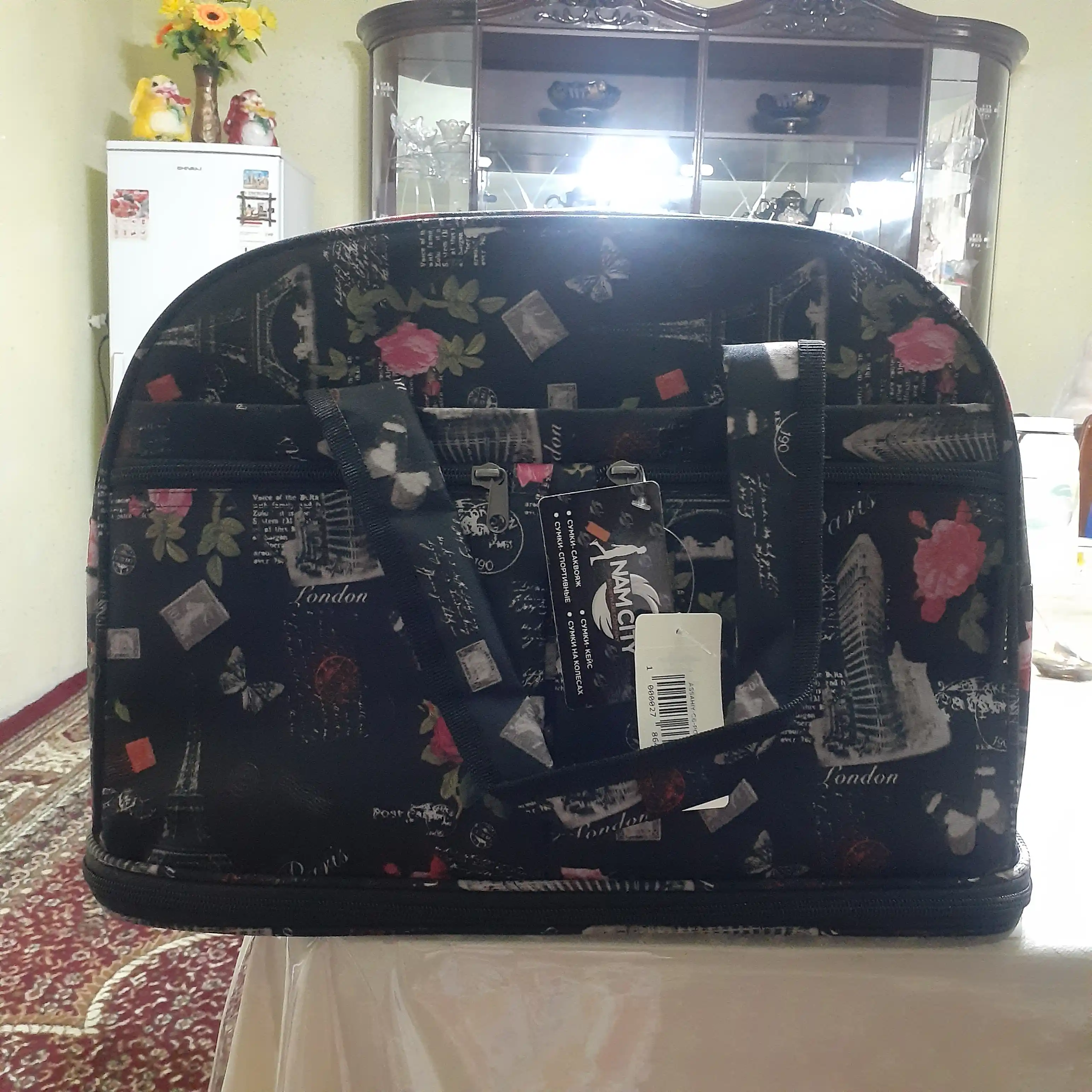 Ayollar sport va sayohat sumkasi, qatlanadigan qo'simcha hajm, haj va umra safariga mos