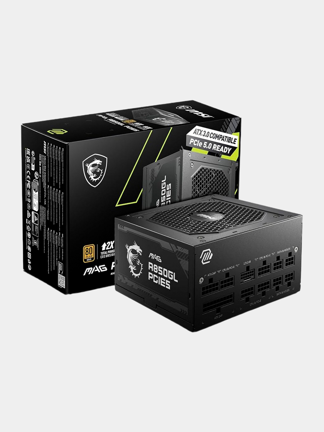Игровой блок питания MSI MAG A850GL PCIE 5 купить по низким ценам в ...
