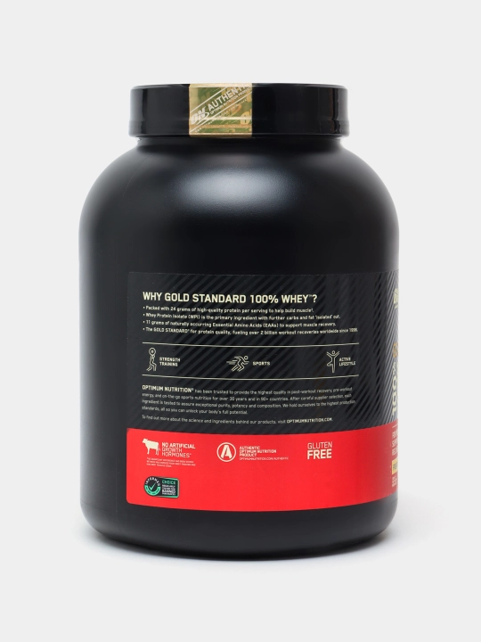 Протеин Optimum Nutrition Whey Gold Standard, европейский, для набора веса, 2.27 кг