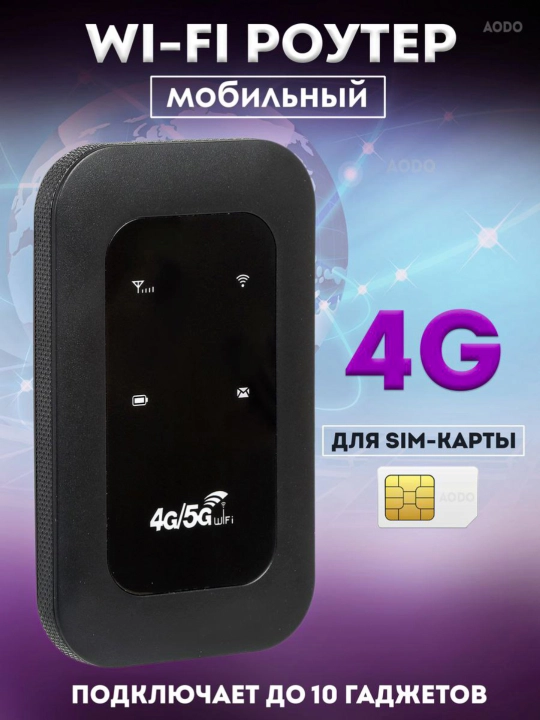 Карманный WIFI-роутер 4G, 5G