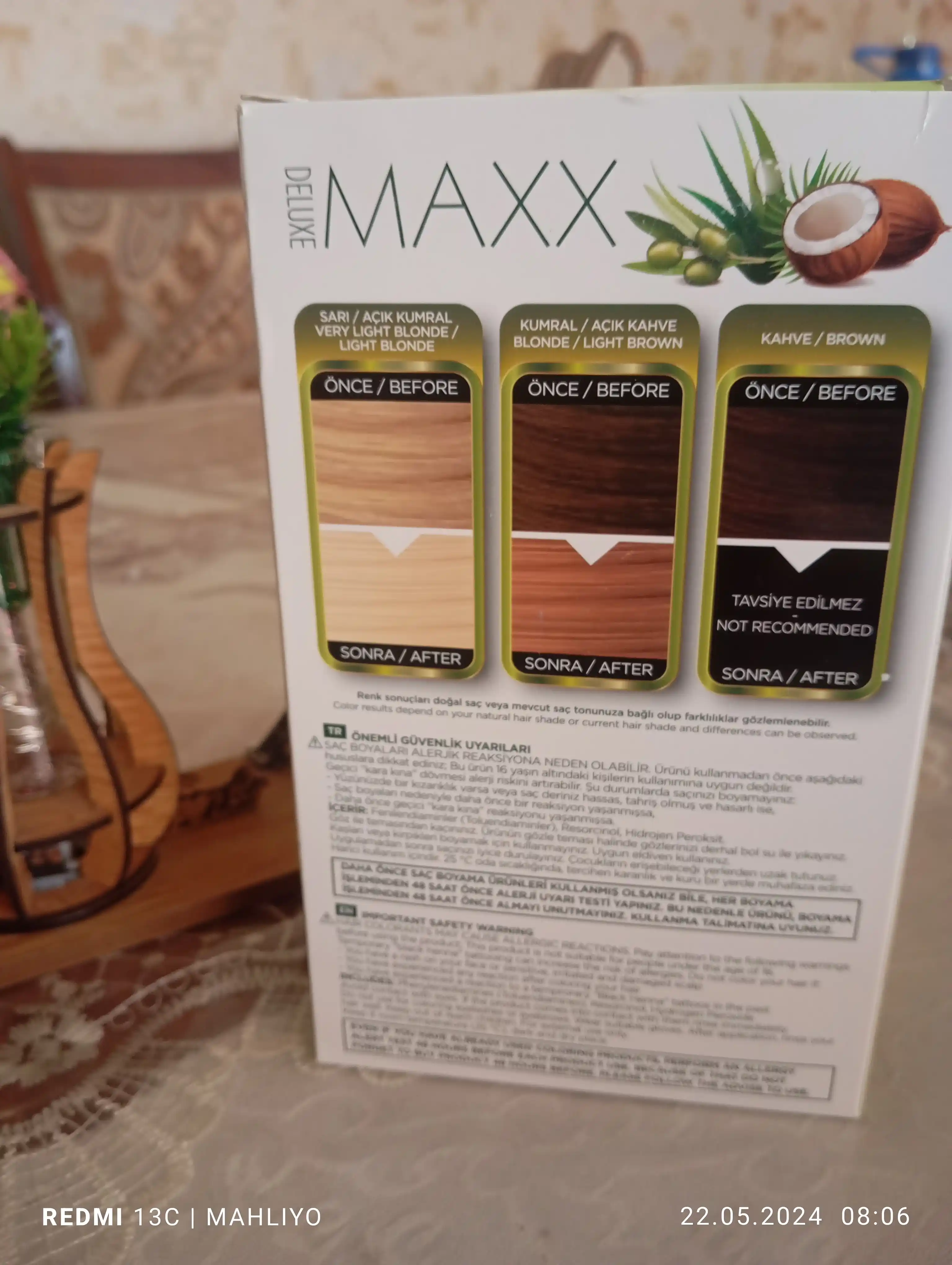 Крем-краска для волос без аммиака MAXX Deluxe Natural Beauty, безаммиачная краска
