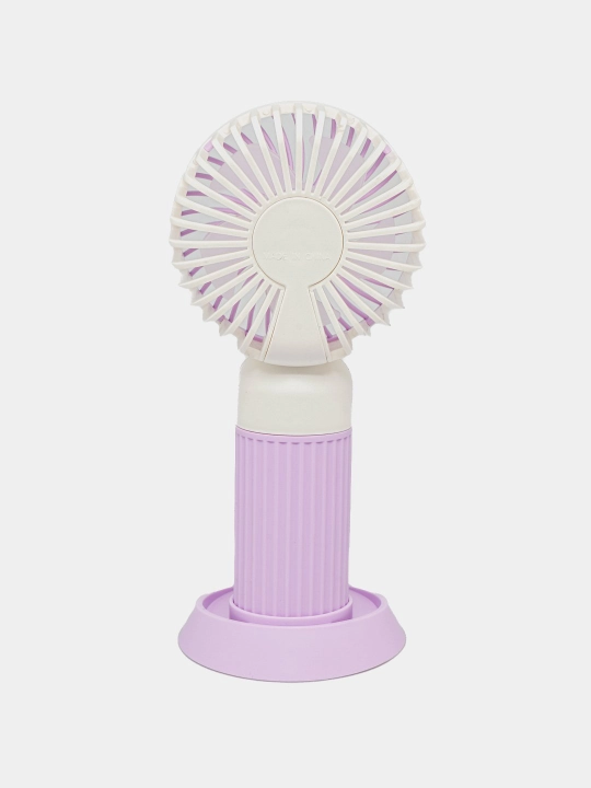 Mini qo'l ventilyatori, USB quvvatlash va stendli ish stoli konditsioneri, 2 tasi 1 da