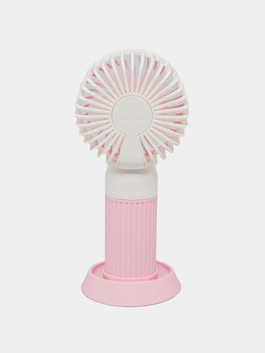 Mini qo'l ventilyatori, USB quvvatlash va stendli ish stoli konditsioneri, 2 tasi 1 da