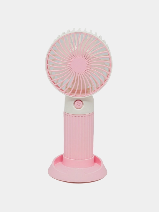 Mini qo'l ventilyatori, USB quvvatlash va stendli ish stoli konditsioneri, 2 tasi 1 da