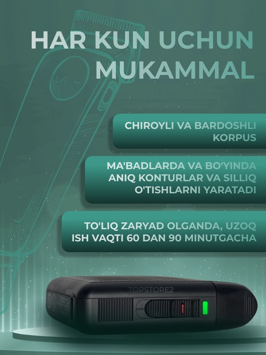 Электробритва Bill Pro BL 400 беспроводная, портативная, 8 см * 6 см