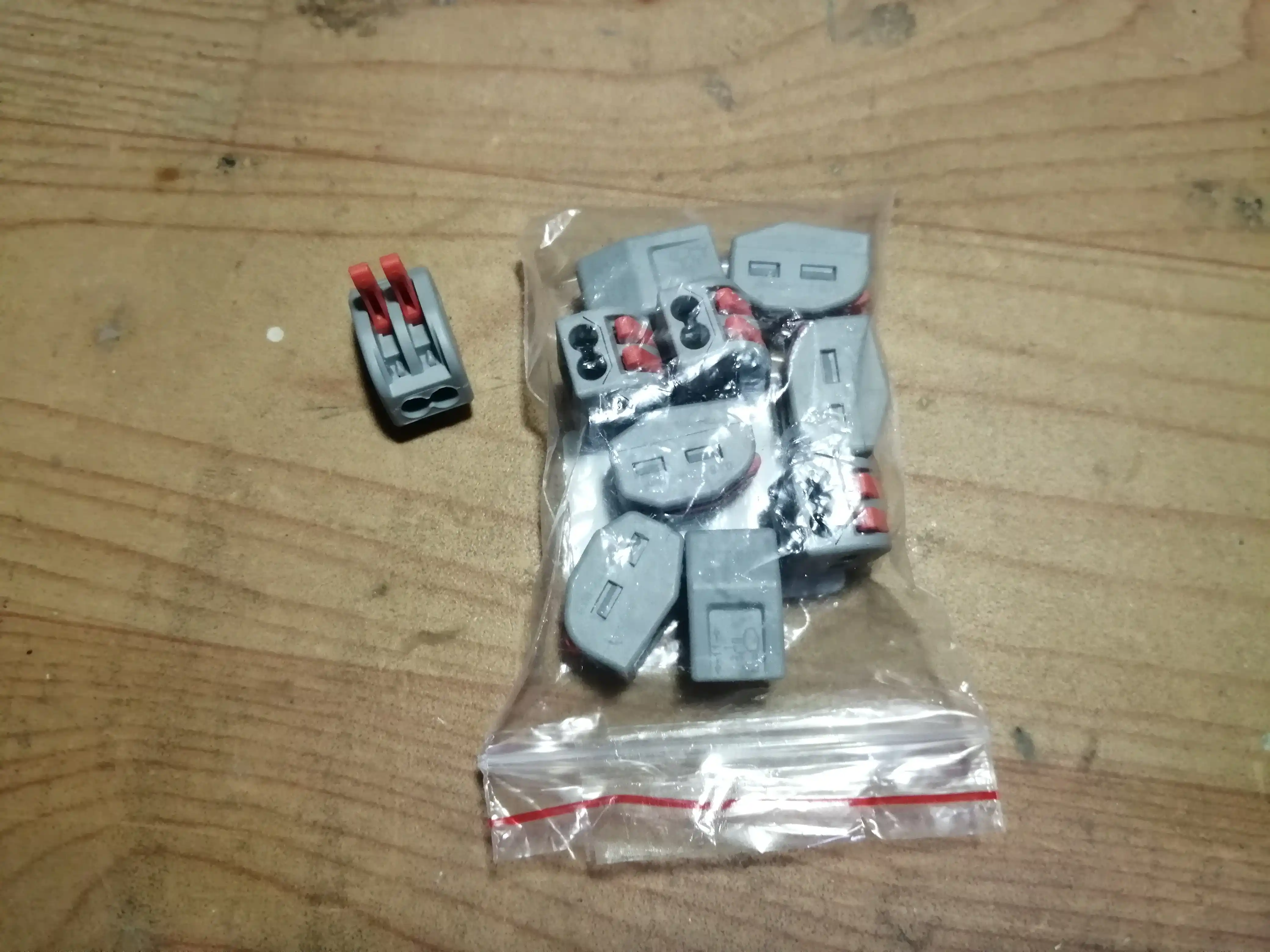 Клемма колодка соединительная для проводов 10 шт, 2Р, 3P, 4P, 5P, 0.75-2.5 мм, WAGO