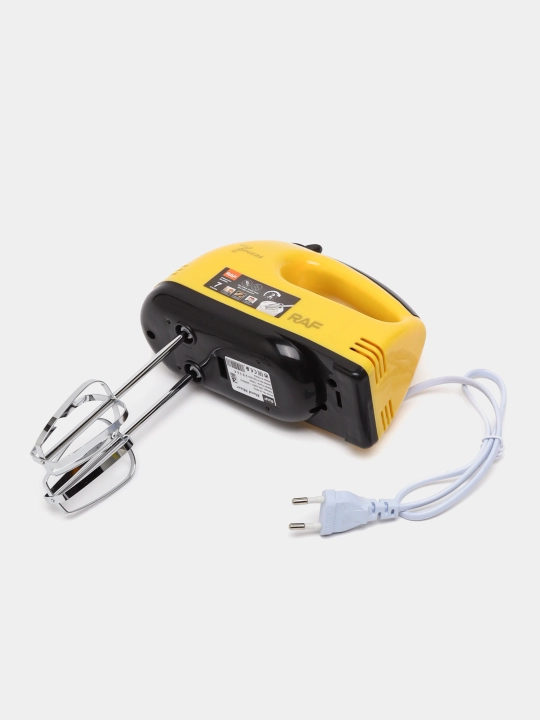 Elektr qo'l mikseri RAF turli xil ranglarda Turbo, oshxona uchun, 7+ tezlik 100-260W