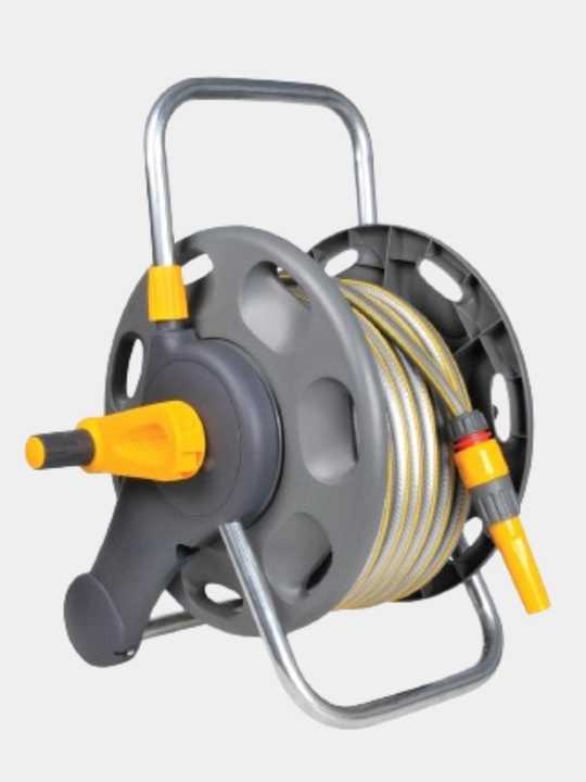Катушка 2-в-1 со шлангом 50 м HoZelock 2477, настенная и напольная