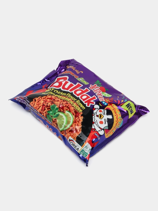 Лапша быстрого приготовления Samyang Hot chicken ramen Habareno Lime, 135 гр