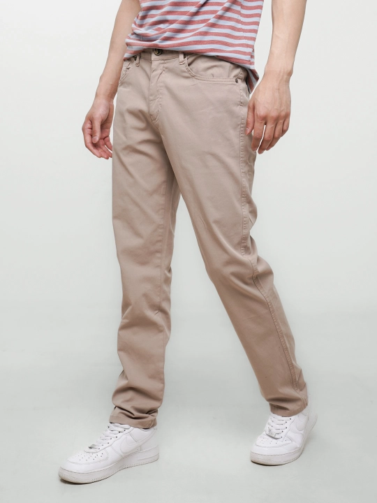 Erkaklar chino poluklassik shimi, kuz-bahor va iliq qish uchun elastanli twill shim - 
