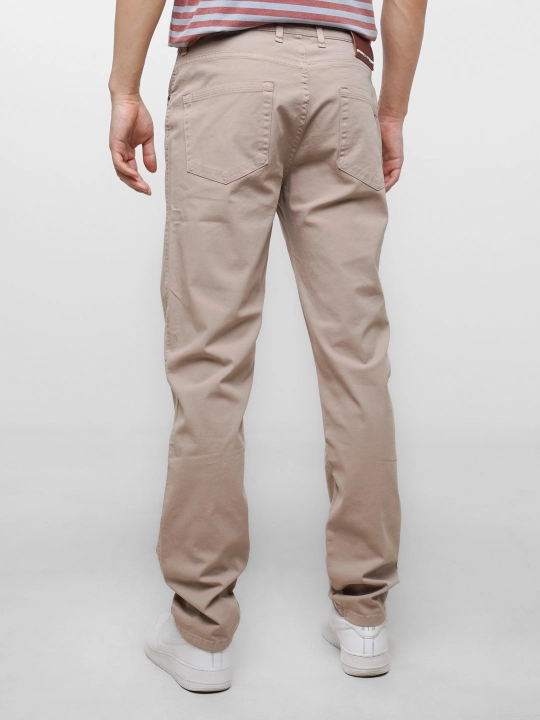 Erkaklar chino poluklassik shimi, kuz-bahor va iliq qish uchun elastanli twill shim