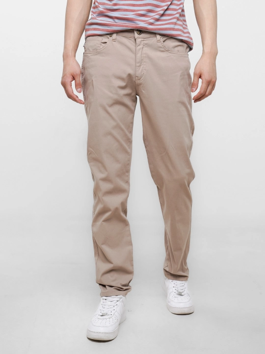 Erkaklar chino poluklassik shimi, kuz-bahor va iliq qish uchun elastanli twill shim