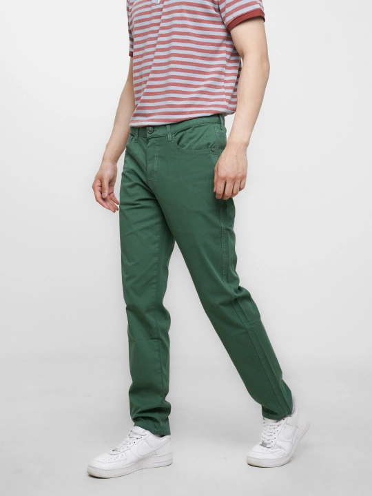 Erkaklar chino poluklassik shimi, kuz-bahor va iliq qish uchun elastanli twill shim