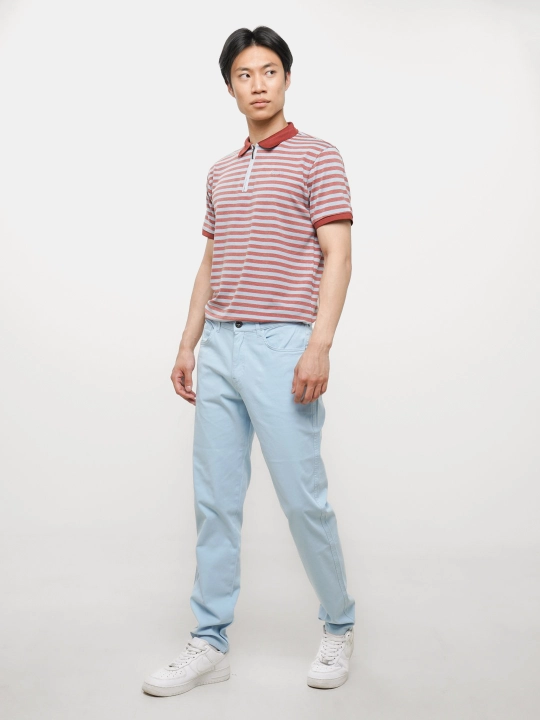 Erkaklar chino poluklassik shimi, kuz-bahor va iliq qish uchun elastanli twill shim