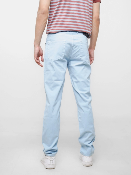 Erkaklar chino poluklassik shimi, kuz-bahor va iliq qish uchun elastanli twill shim