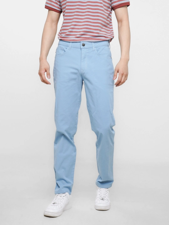 Erkaklar chino poluklassik shimi, kuz-bahor va iliq qish uchun elastanli twill shim