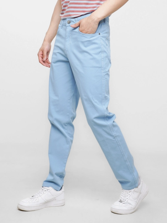 Erkaklar chino poluklassik shimi, kuz-bahor va iliq qish uchun elastanli twill shim - 