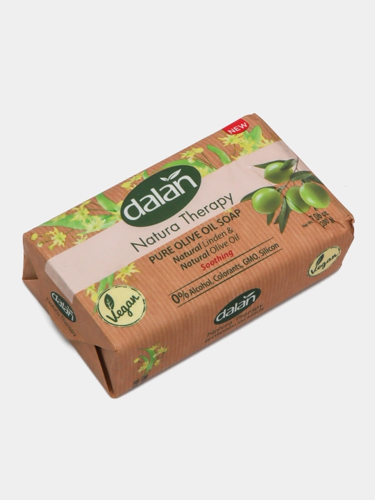 Оливковое кусковое мыло Dalan Natura Therapy, 200гр - Экстракт липы