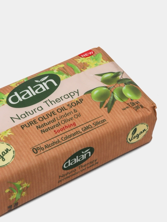 Оливковое кусковое мыло Dalan Natura Therapy, 200гр - Экстракт липы