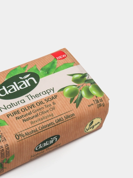 Dalan Natura Therapy zaytun bo‘lakli sovuni, 200gr. ko‘k choy ekstrakti