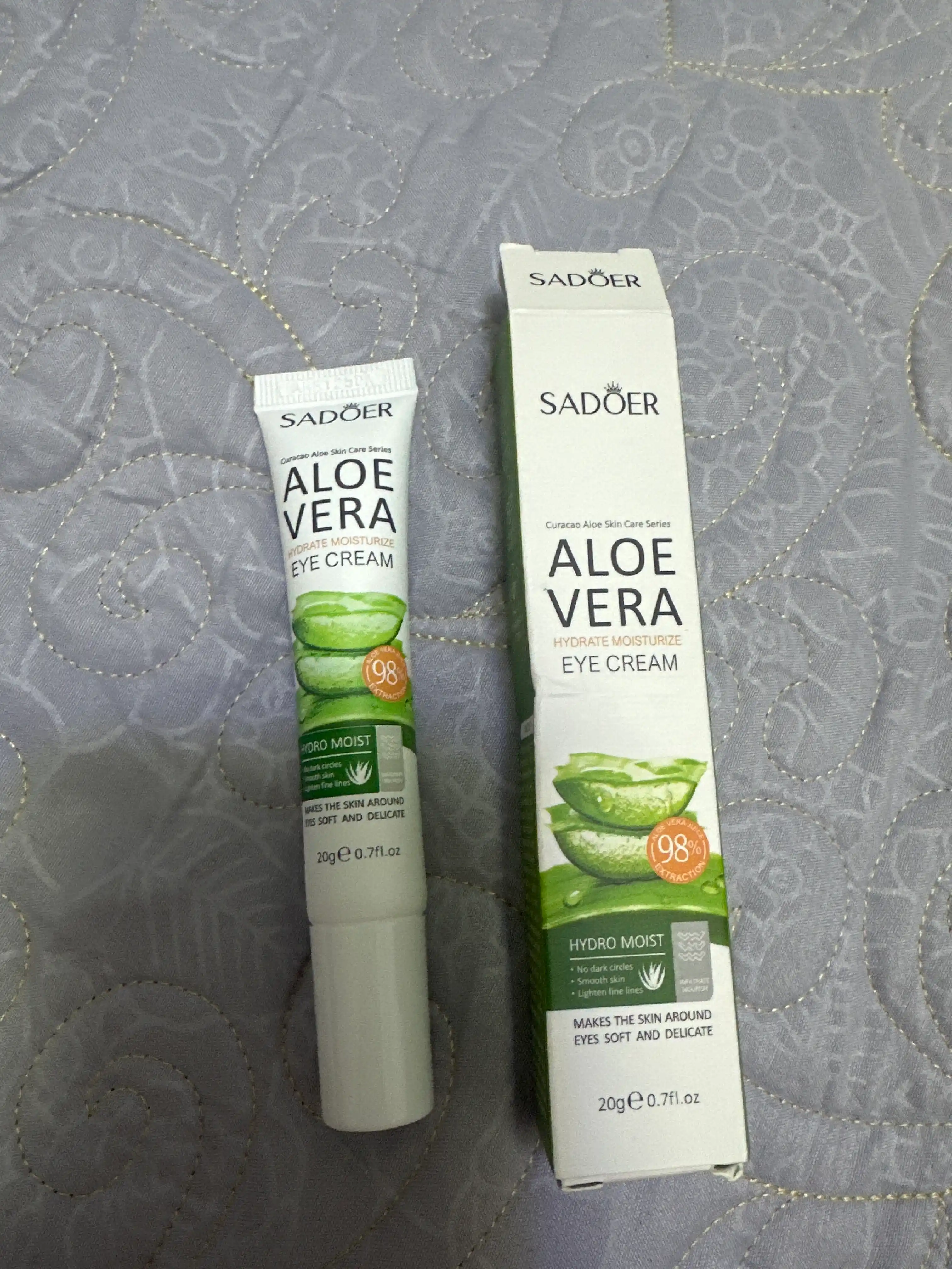 Ko'z nuri: "Sadoer" ko'z kremi aloe vera va S vitamini bilan 2 turdagi