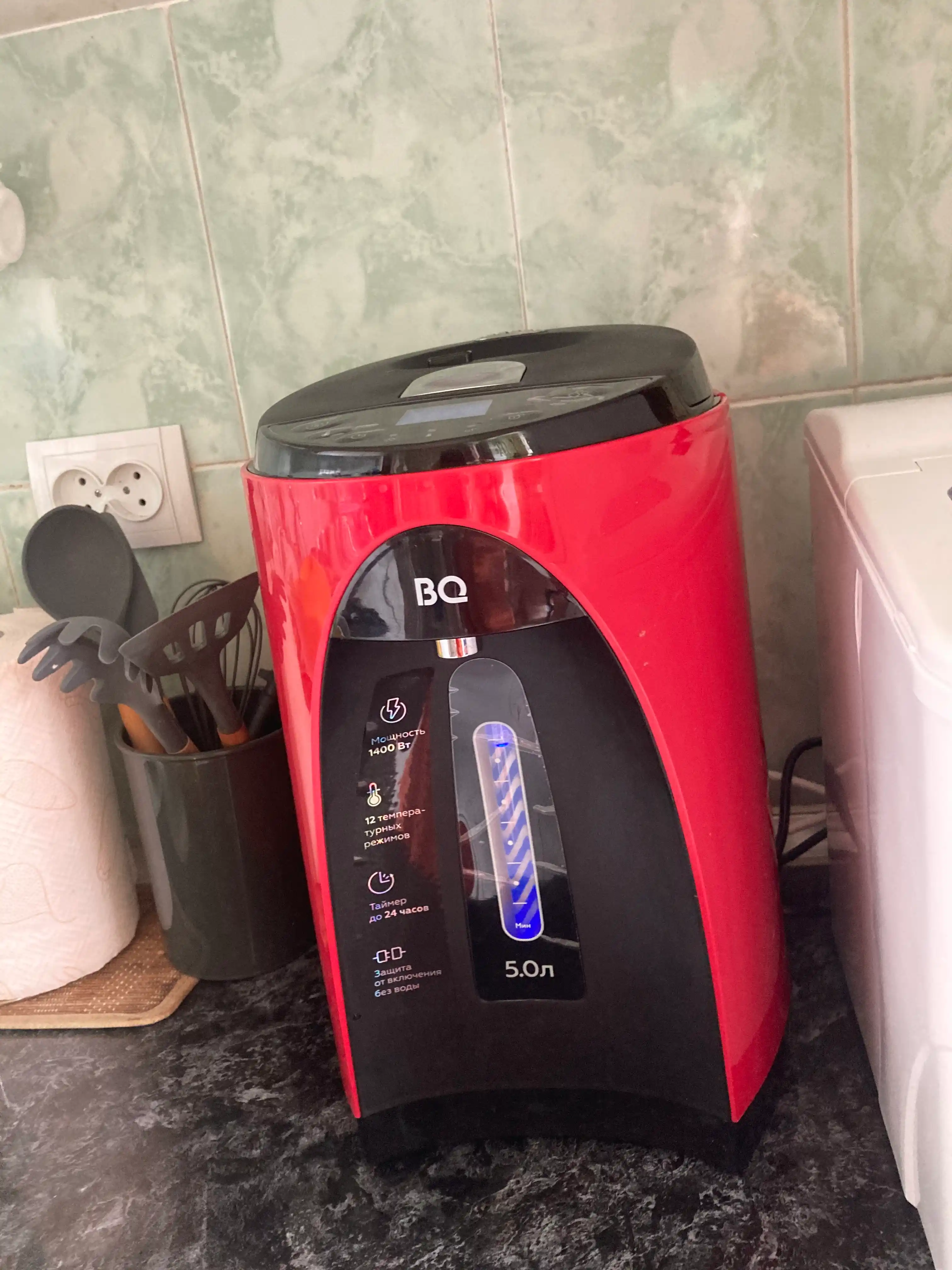 Elektr termopot BQ TP502, quvvati 1400 Vt, oshxona uchun termopot choynak, 5 l