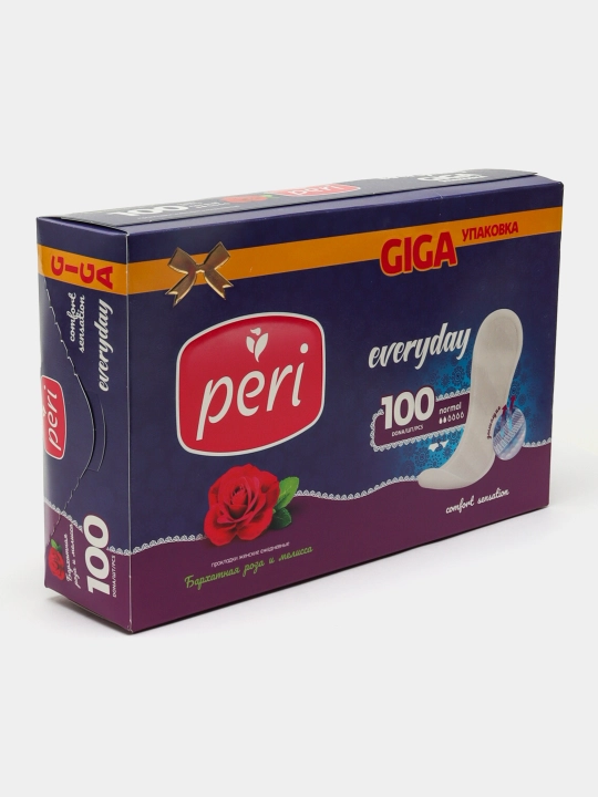Женские ежедневные прокладки Peri роза, 100 шт
