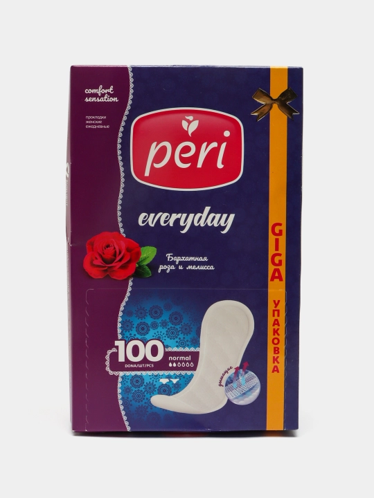 Женские ежедневные прокладки Peri роза, 100 шт
