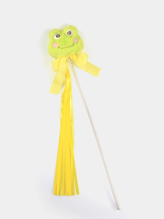 Игрушка для кошек, забавная кошачья палка, радужная лента с кисточкой