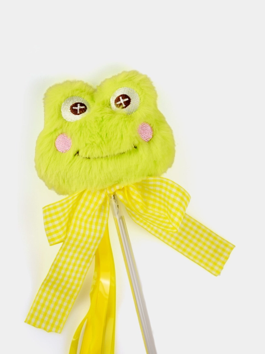 Игрушка для кошек, забавная кошачья палка, радужная лента с кисточкой