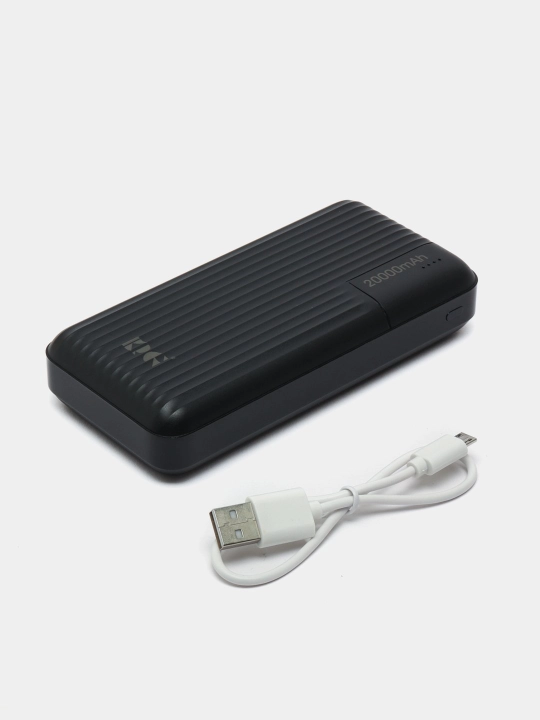 Tashki akkumulyator Power Bank KP KP-24, 20000 mA/soat, qora